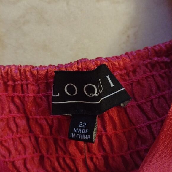 NWT Eloquii pink satin bow tie shoulder crop top bra size 22 - Picture 5 of 9